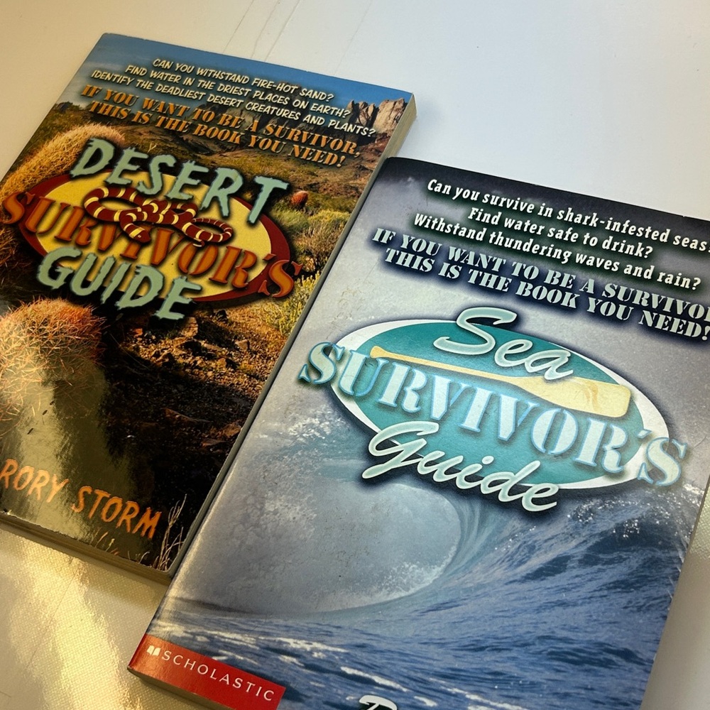 Desert and Sea Survivor's Guide Set by Rory Storm (Scholastic)